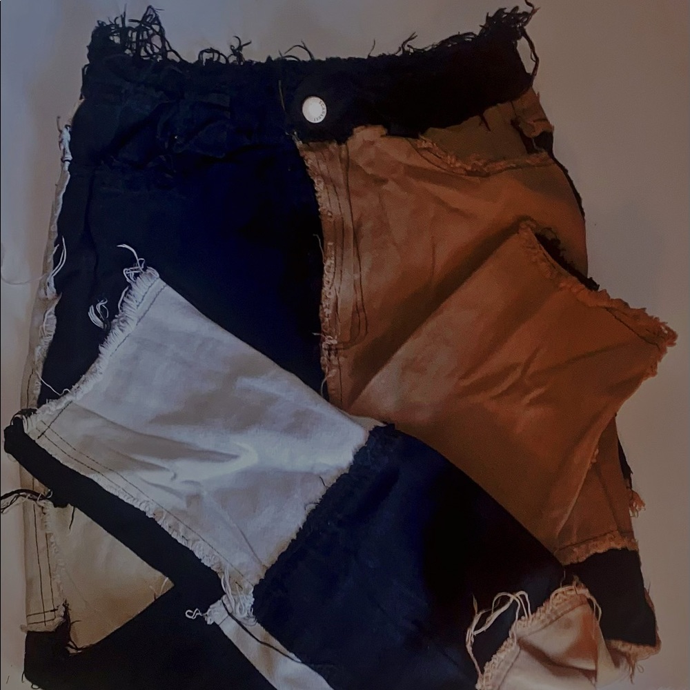 Patched jeans